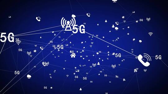 5G网络连线科技背景视频素材模板下载