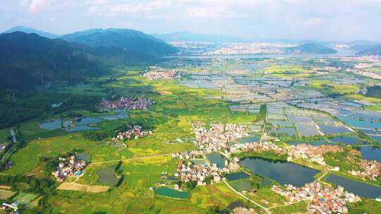 新中国美丽乡村航拍5视频素材模板下载