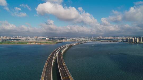 青岛胶州湾跨海大桥延时摄影