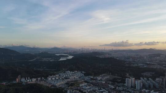 深圳黄昏城市大景