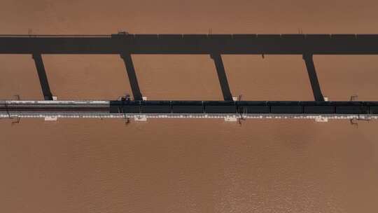 跨黄河大桥视频素材模板下载