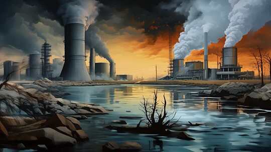 核废水倾倒海洋核工程废气排放造成环境污染