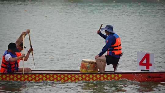 上海东方绿舟端午划龙舟比赛视频素材模板下载