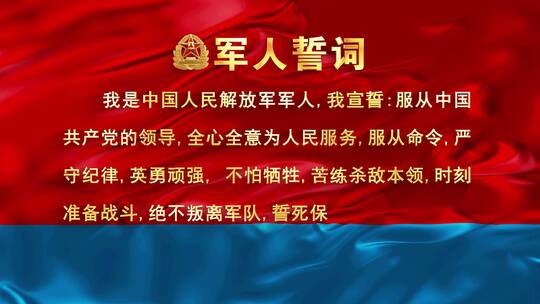 4K入军誓词空军旗帜版