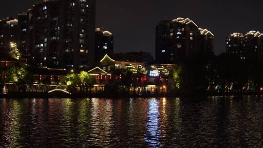 杭州桥西历史文化街区夜景