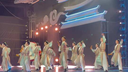 大话西游手游发布会活动现场中国风舞蹈书童