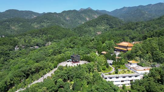 南岳衡山万寿大鼎福寿寺航拍