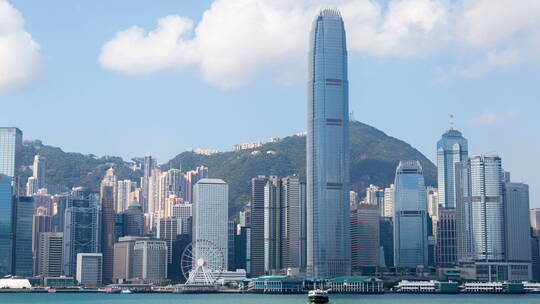 香港中环全景航拍
