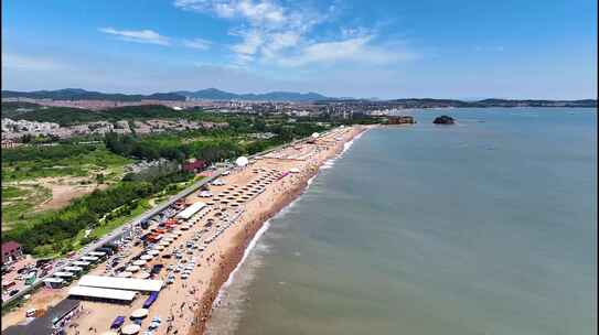 美丽海滩 海岸线 海边