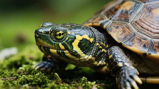 乌龟微距特写素材