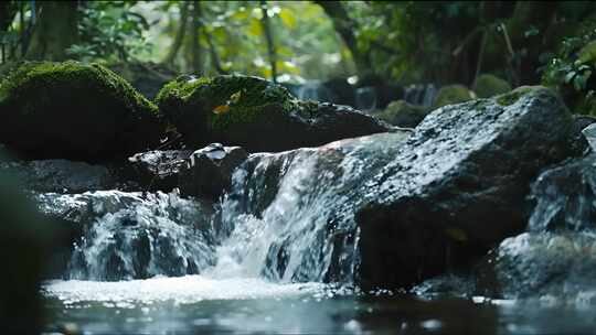 溪水 溪流 森林溪水 山泉水