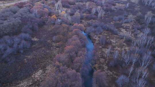 内蒙古奥伦布坎景区航拍