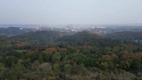 四川德阳罗江区附近天色乡村山野