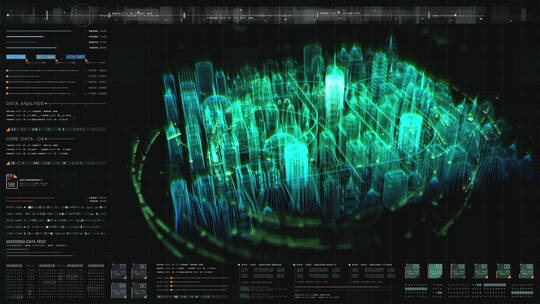 【全息】科技粒子数据城市
