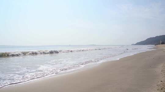 海滩大海的海浪4K