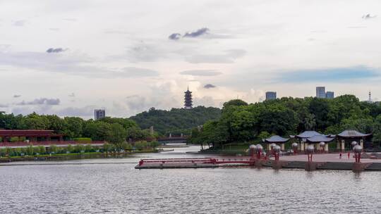 佛山南海桂城地标千灯湖延时