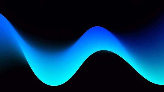 蓝色动感波浪背景素材