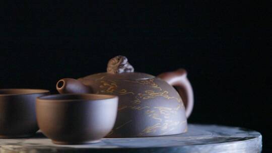 茶壶茶杯视频素材模板下载