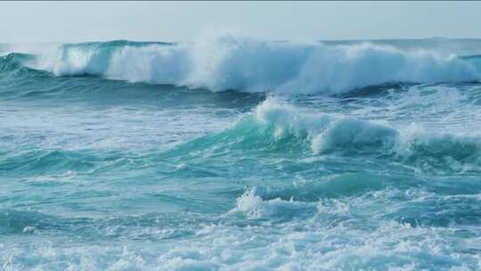 海浪大海浪花实拍升格大海大气海浪