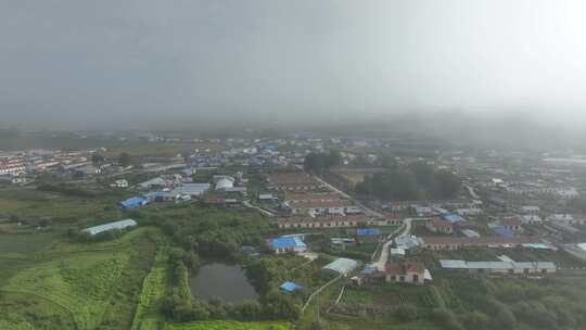 大兴安岭林区山村风景视频素材模板下载