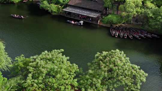 绍兴东湖景区航拍