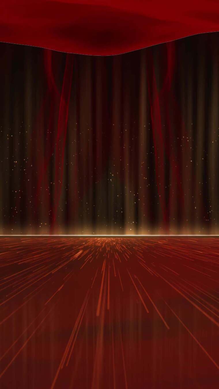 红色舞台背景素材