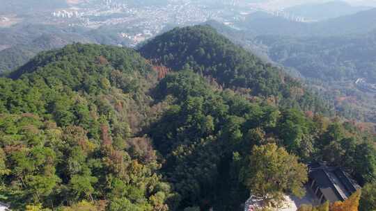 南岳衡山风景区南台寺航拍4k航拍