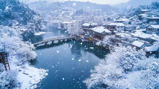 冬天婺源雪景