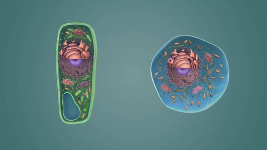 3D医学动画细胞动画 动物细胞 植物细胞