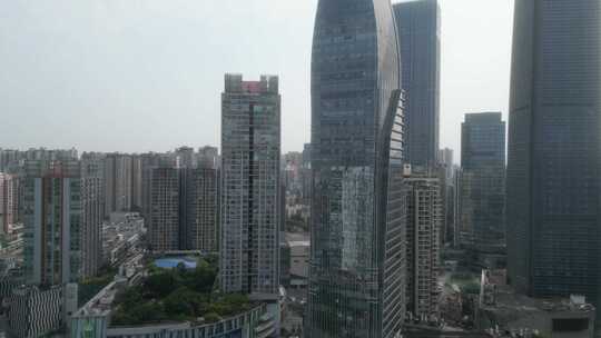 航拍重庆观音桥商圈重庆CBD