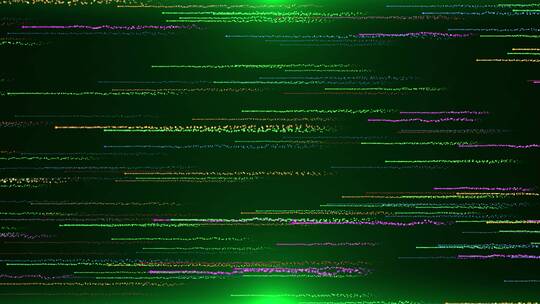 4K绿色粒子横向穿梭循环视频2