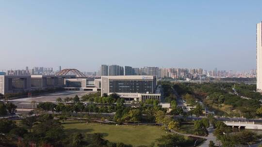 广州城区城市风光航拍