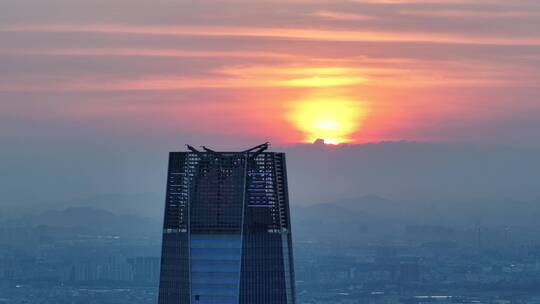 广东省东莞市城市风光航拍