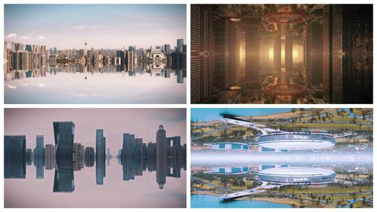 城市镜像 盗梦空间高清在线视频素材下载