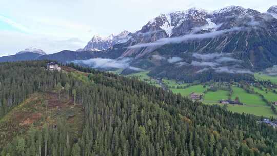 奥地利Schladming-白色山峰和风