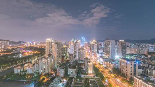 湖滨南路夜景延时