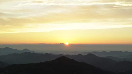 日落 晚霞 夕阳 日出 云海 森林