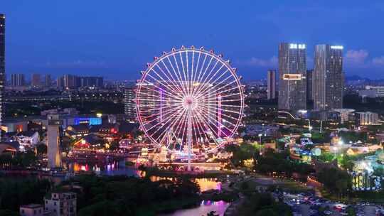 佛山顺德市区 欢乐海岸夜景