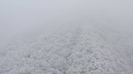 杭州灵隐雪下雪航拍