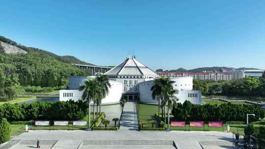 东莞虎门海战博物馆航拍旅游景点建筑风光