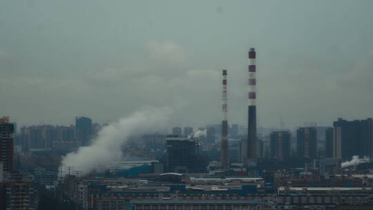 城市工业建筑，排烟污染，碳排放