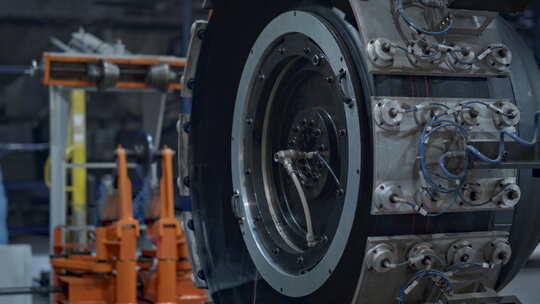自动化轮胎制造生产工厂 【4K】视频素材模板下载