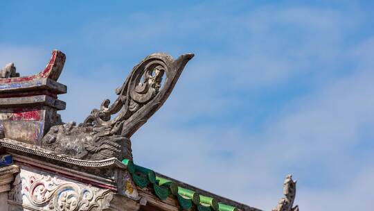 惠东平海古城特写延时