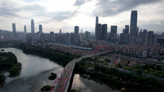 深圳城市建筑交通航拍