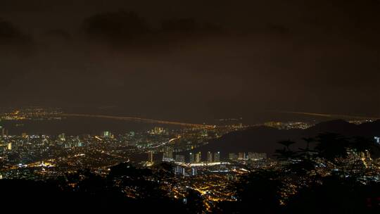 马来西亚槟城夜景