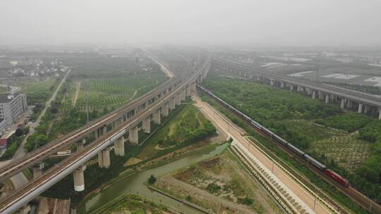 中国高铁铁路航拍