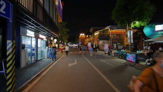 街头逛街路边摊市井集市街景夜市夜店