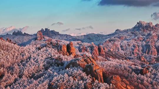 青岛雪景崂山雪景