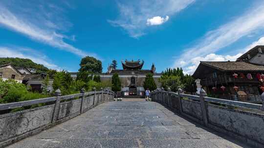 永州 柳子庙景区 流云延时视频素材模板下载