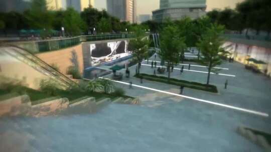 南京 软件园 商业 中心 三维 建筑 动画视频素材模板下载